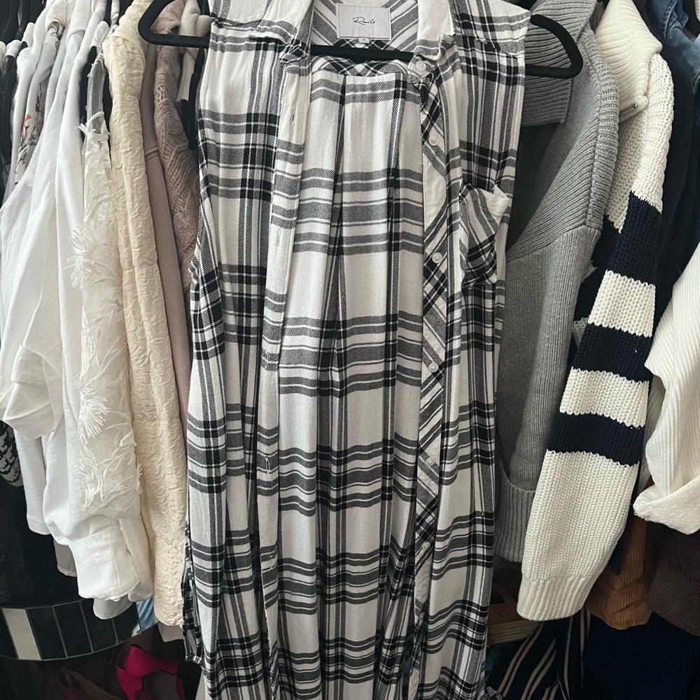Rails Jordyn Sleeveless Plaid Tunic